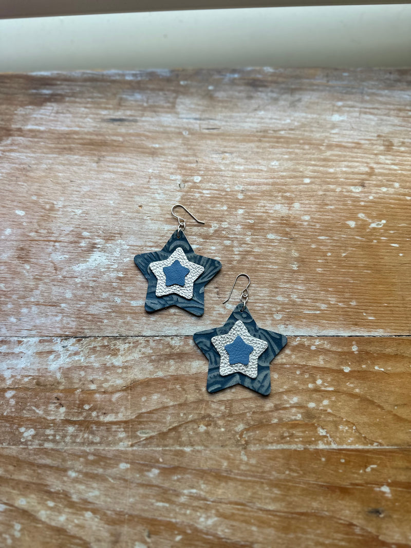 Layered Star Earrings