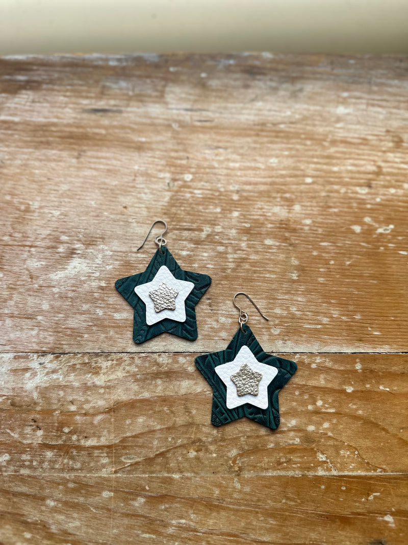 Layered Star Earrings