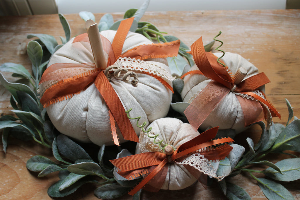 Canvas Pumpkin Trio
