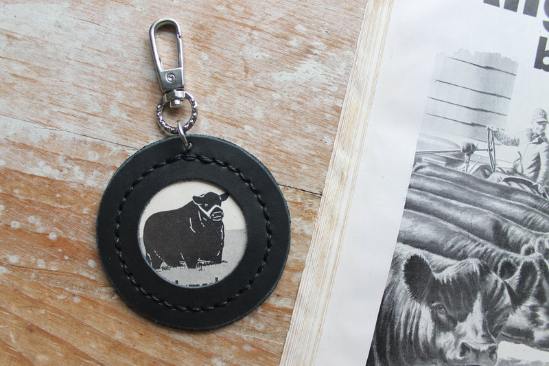 Black Angus Purse Charm