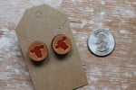Mini Red Cow Head Studs