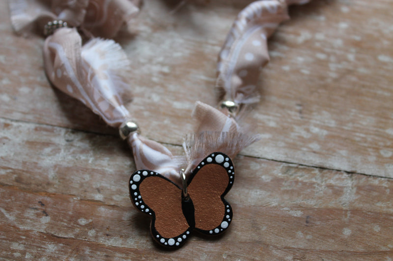 Rose Gold Leather Butterfly Bandana Choker (Copy)