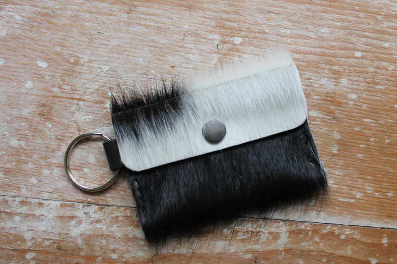 Cowhide Fluffy Pouch