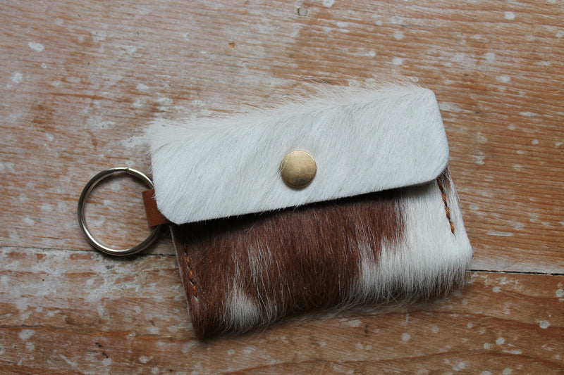 Cowhide Fluffy Pouch