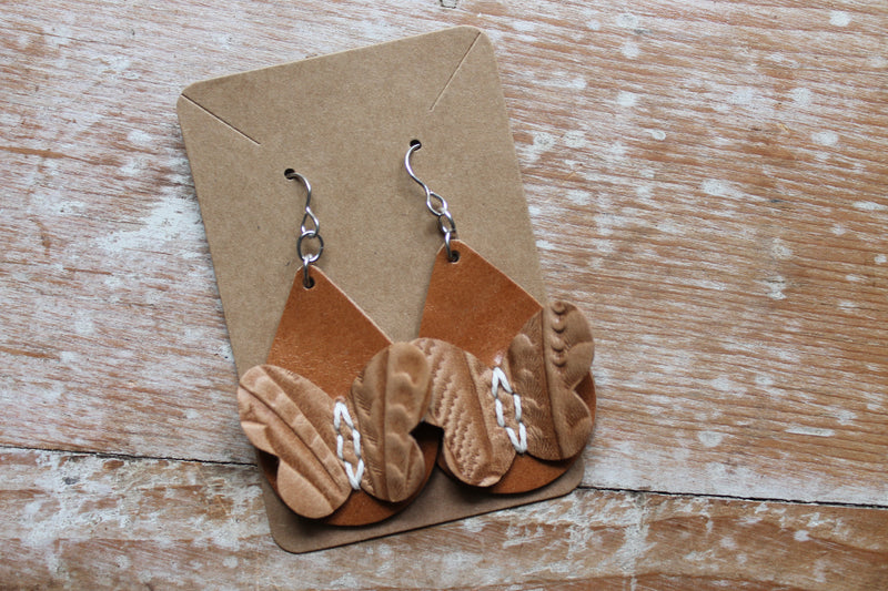 Western 3D Butterfly Tear Drop Earrings
