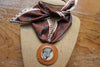 Vintage Red Angus Scarf Necklace