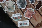Deluxe Burlap Bovine Herd Sticker Pack